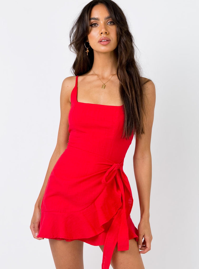 Love Lane Mini Dress Red